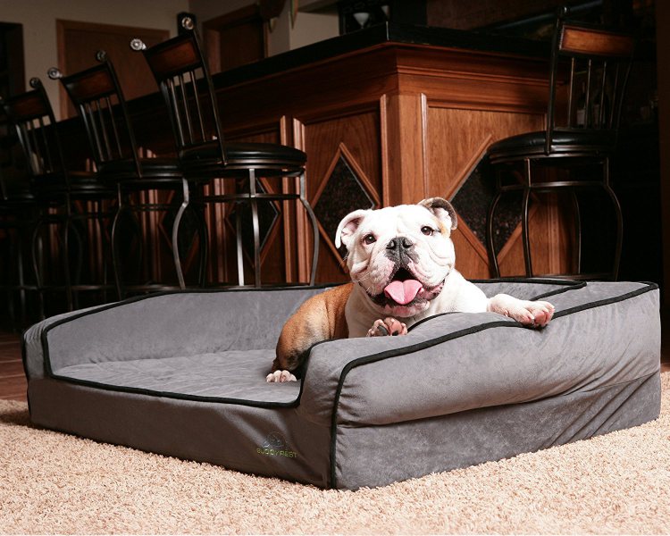 The BuddyRest Crown Supreme Best Premium Orthopedic Bed with Bolster
