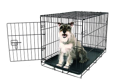 Carlson Pet Products SECURE AND FOLDABLE Single Door Metal Dog Crate