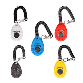 Chiachi 5 Piece Dog Training Clicker Deluxe Model With Wristband