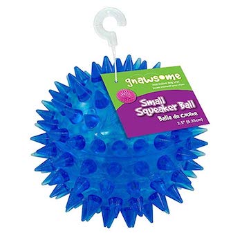 Gnawsome 2.5” Spiky Squeaker Dog Ball