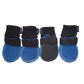 LONSUNEER Paw Protector Dog Boots with Breathable Nonslip Soft Sole