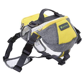Wellver Dog Backpack Saddle Bagpack for Hiking, Walking, & Camping