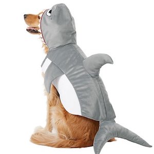 White Shark Dog Costume
