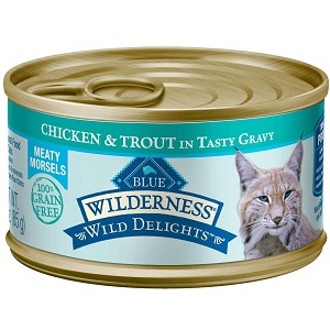 Blue Wilderness Wild Delights High Protein Grain Free Wet Food for Cats