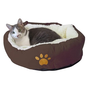 Evelots Soft Donut Pet Bed for Cats