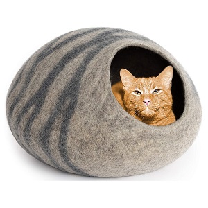 MEOWFIA Merino Wool Cat Bed Cave