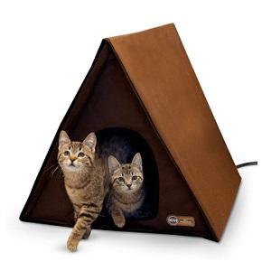 KH Pet Products Heated Outdoor Multi Kitty House
